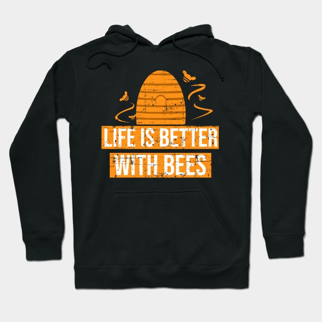 Distressed Life is Better With Bees Shirt for Men Women Kids Hoodie by HopeandHobby